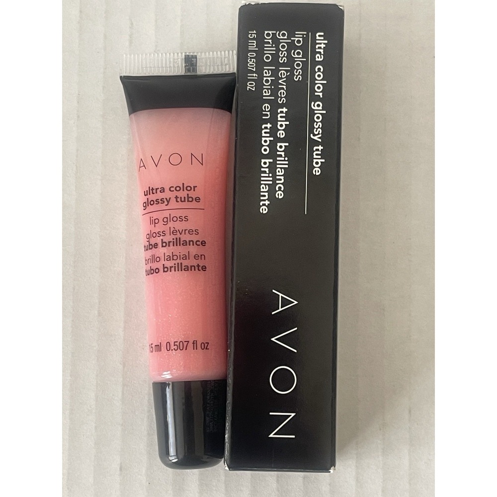 Avon Ultra Color Glossy Tube Lip Gloss Sugar Shine NOS Vintage 2014 New Box